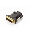 Equip Adaptador HDMI Hembra a DVI Macho - Conectores Dorados - Tornillos Moleteados - Admite una Resolucion de hasta 1920 x