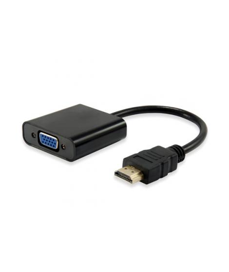 Equip Adaptador HDMI Macho a VGA Hembra + Audio Jack 3.5mm