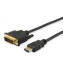 Equip Cable DVI-D 24+1 Macho a HDMI Macho - Soporta Resoluciones de Video hasta 4K30Hz. - Longitud 3 m.
