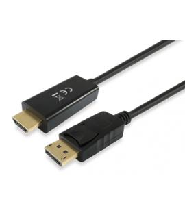 Equip Cable DisplayPort Macho a HDMI Macho - Soporta Resolucion de 4K  30Hz - Longitud 2 m.