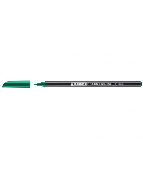 Edding 1200 Rotulador - Punta Redonda - Trazo entre 0.5 y 1 mm. - Tinta con Base de Agua - Color Verde