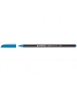 Edding 1200 Rotulador - Punta Redonda - Trazo 1mm - Tinta con Base de Agua - Color Azul Metalizado