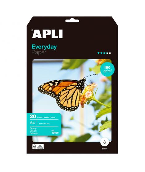 Apli Papel Fotografico Everyday A4 180g 20 Hojas