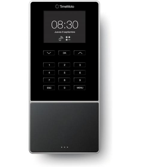Timemoto TM-616 Terminal de Fichar con RFID - hasta 200 Empleados - Gestion Completa de Horarios y Presencia - Almacena hasta 10