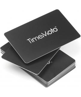 Timemoto RF-100 Pack de 25 Tarjetas de Identificacion RFID - Tamaño de Tarjeta de Credito - Distancia de Deteccion de 7cm - Comp