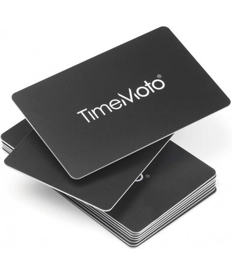 Timemoto RF-100 Pack de 25 Tarjetas de Identificacion RFID - Tamaño de Tarjeta de Credito - Distancia de Deteccion de 7cm - Comp