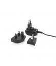 Safescan Adaptador de Corriente para Timemoto - 12V / 1A - Incluye Enchufes UE, UK y EE.UU