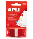 Apli Indices Adhesivos Film Zigzag 45x25mm Dispensador de 50 - Faciles de Aplicar - Diseño Zigzag - Rojos