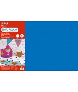 Apli Goma Eva Azul 600x400 - 5 Hojas de Espuma Suave y Flexible para Manualidades y Decoracion