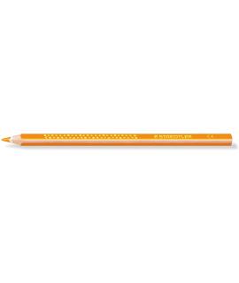 Staedtler Jumbo Noris 128 Lapiz Triangular de Color - Mina de 4mm - Resistencia a la Rotura - Diseño Ergonomico - Color Naranja