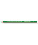 Staedtler Jumbo Noris 128 Lapiz Triangular de Color - Mina de 4mm - Resistencia a la Rotura - Diseño Ergonomico - Color Verde