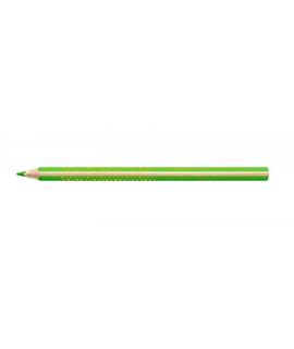 Staedtler Jumbo Noris 128 Lapiz Triangular de Color - Mina de 4mm - Resistencia a la Rotura - Diseño Ergonomico - Color Verde Cl