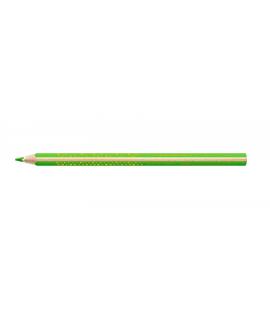 Staedtler Jumbo Noris 128 Lapiz Triangular de Color - Mina de 4mm - Resistencia a la Rotura - Diseño Ergonomico - Color Verde Cl