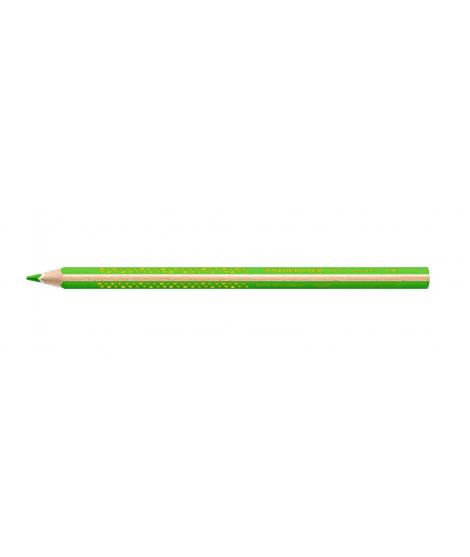 Staedtler Jumbo Noris 128 Lapiz Triangular de Color - Mina de 4mm - Resistencia a la Rotura - Diseño Ergonomico - Color Verde Cl