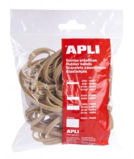 Apli Gomas Elasticas de Caucho Natural - Ø 160 x 5mm - Gran Elasticidad y Resistencia - Contenido 100 G