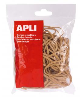 Apli Gomas Elasticas de Caucho Natural - Ø 100 x 2mm - Gran Elasticidad y Resistencia - 1kg de Contenido