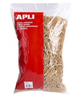 Apli Gomas Elasticas Ø 120 x 2mm - 1kg de Contenido - Gran Elasticidad y Resistencia - 70% de Caucho Natural