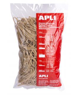 Apli Gomas Elasticas de Caucho Natural - Ø 160 x 3mm - Gran Elasticidad y Resistencia - 1kg de Contenido