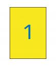 Apli Etiquetas Amarillas Resistentes Intemperie 210.0 x 297.0mm 20 Hojas