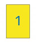 Apli Etiquetas Amarillas Resistentes Intemperie 210.0 x 297.0mm 20 Hojas