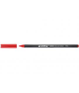 Edding 1300 Rotulador - Punta Redonda - Trazo 2 mm. - Tinta con Base de Agua - Color Rojo