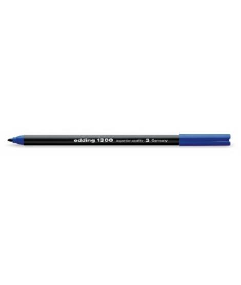 Edding 1300 Rotulador - Punta Redonda - Trazo 2 mm. - Tinta con Base de Agua - Color Azul