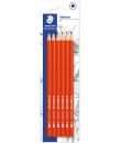 Staedtler Minerva Pack de 6 Lapices de Grafito Hexagonales - Mina 2HB - Madera de Bosques Sostenibles - Para Escribir y Dibujar