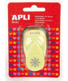 Apli Perforadora de Papel en Forma de Flor - Tamaño de Figura 16mm - Alta Calidad para Papel, Carton y Cartulina - Deposito de R