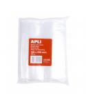 Apli Pack de 100 Bolsas de Auto Cierre 160 x 220 mm - Cierre Seguro - Aptas para Alimentos