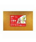 Apli Pack de 3 Goma Eva Purpurina Oro 600 x 400 mm - Grosor 2 mm - Impermeable - Moldeable al Calor - Color Oro