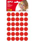 Apli Bolsa de 180 Gomets Redondos Ø 20mm - Adhesivo Permanente - Desarrollo de Habilidades y Creatividad - Ideal para Escuelas I