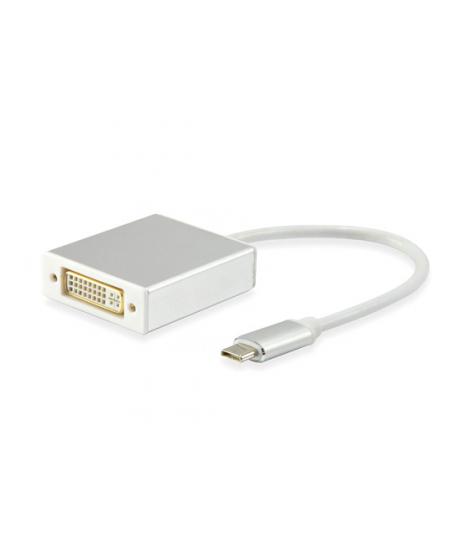 Equip Adaptador USB-C Macho a DVI-I Dual Link 24+5 Hembra