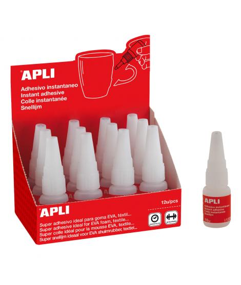 Apli Super Adhesivo Instantaneo 10g - Secado Rapido - Formula Resistente - Transparente