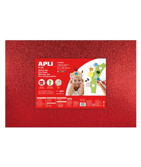 Apli Goma Eva Purpurina Multicolor 600x400 - 5 Hojas Brillantes y Flexibles