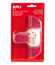 Apli Perforadora de Papel para Bordes en Forma de Puntos - Altura de Figura 1cm - Guia de Corte Preimpresa - Deposito de Papel -