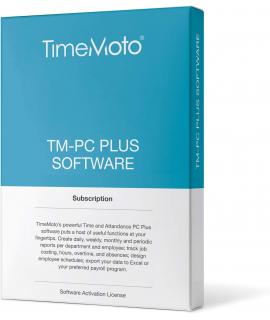 Timemoto PC Software Plus - para PC - Gestion de Tiempo y Asistencia - Control de Acceso - Informes Detallados