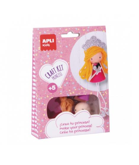 Apli Mini Kit de Manualidades Crear una Princesa - Reduce el Estres - Mejora la Memoria - Desarrolla la Coordinacion