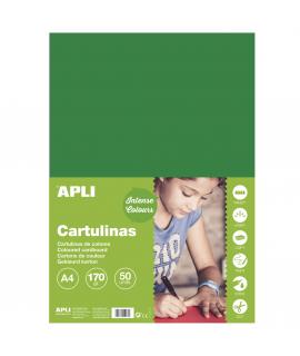 Apli Cartulina Verde Oscuro A4 170g 50 Hojas