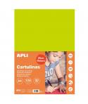Apli Cartulina Verde Fluorescente A4 170g 50 Hojas