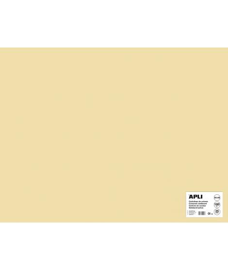 Apli Cartulina Crema 50 x 65cm 170g 25 Hojas