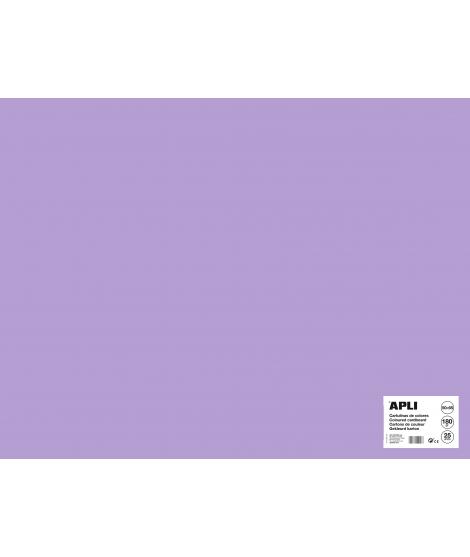 Apli Cartulina Violeta 50 x 65cm 170g 25 Hojas