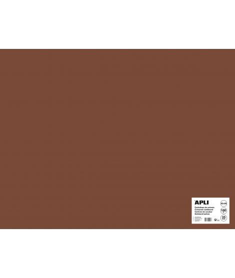 Apli Cartulina Marron 50 x 65cm 170g 25 Hojas