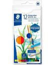 Staedtler 146 10C Pack de 12 Lapices de Colores Acuarelables - Resistentes a la Rotura - Colores Surtidos