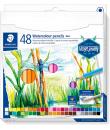 Staedtler 146 10C Pack de 48 Lapices de Colores Acuarelables - Resistentes a la Rotura - Colores Surtidos