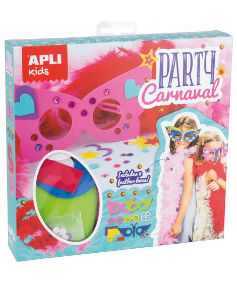 Apli Kit Fiesta Carnaval - Incluye Varios Elementos para la Fiesta - Decoracion Tematica - Accesorios para Disfrazarse