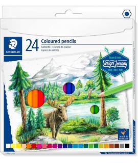 Staedtler 146C Pack de 24 Lapices de Colores - Mina Suave - Colores Surtidos