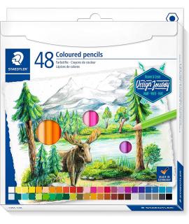 Staedtler 146C Pack de 48 Lapices de Colores - Mina Suave - Colores Surtidos