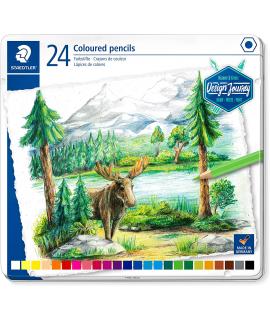 Staedtler 146C Pack de 24 Lapices de Colores - Mina Suave - Colores Surtidos