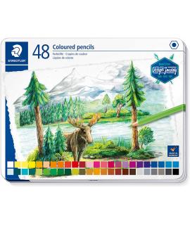 Staedtler 146C Pack de 48 Lapices de Colores - Mina Suave - Colores Surtidos