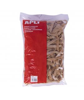 Apli Gomas Elasticas de Caucho Natural - Ø 120 x 10mm - Gran Elasticidad y Resistencia - Contenido 1kg